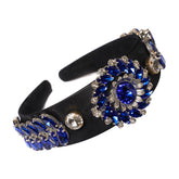 Bentita Ocazie Satin Si Cristale Albastru